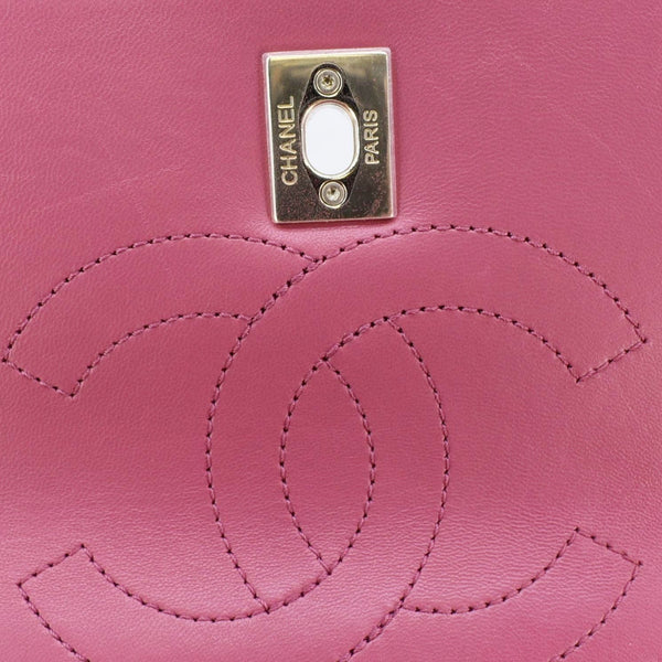 CHANEL Trendy CC Top Handle Flap Quilted Leather Shoulder Bag Hot Pink