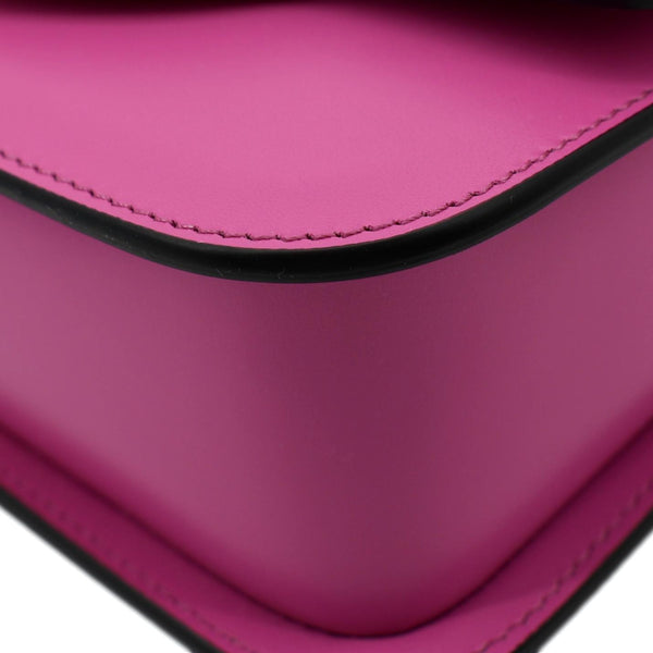 VERSACE Tribute Leather Crossbody Bag Hot Pink