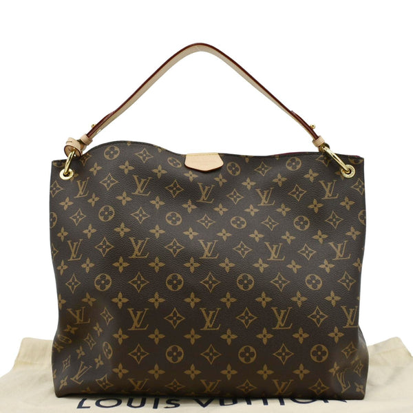 LOUIS VUITTON Graceful MM Monogram Canvas Hobo Shoulder Bag Brown