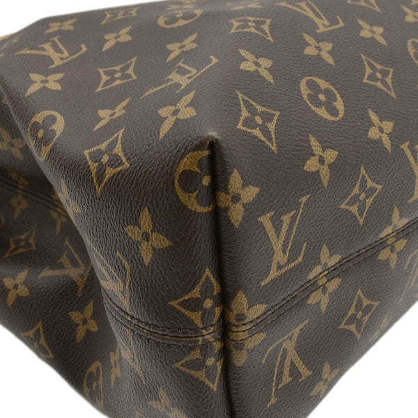 LOUIS VUITTON Graceful MM Monogram Canvas Hobo Shoulder Bag Brown