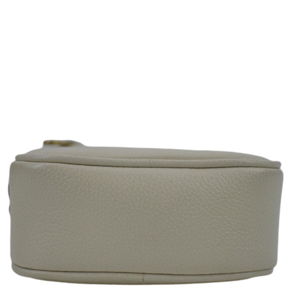 GUCCI; luxury Messenger Crossbody Leather Bag Off White lower side view