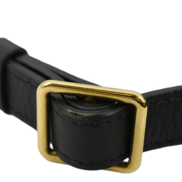 LOUIS VUITTON New Wave Quilted Leather Crossbody Black with belt