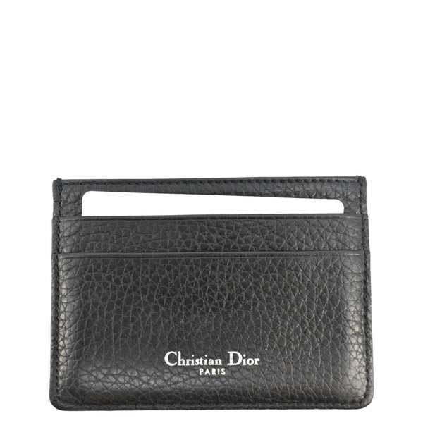 CHRISTIAN DIOR Diorama Cannage Leather Card Holder Black