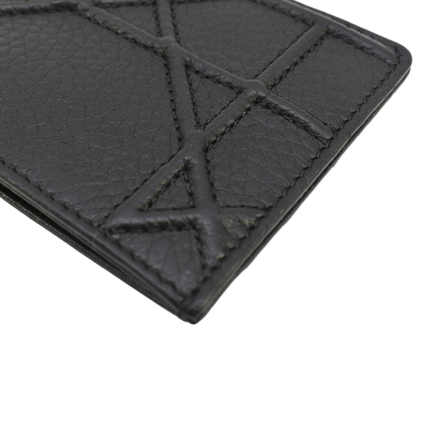 CHRISTIAN DIOR Diorama Cannage Leather Card Holder Black
