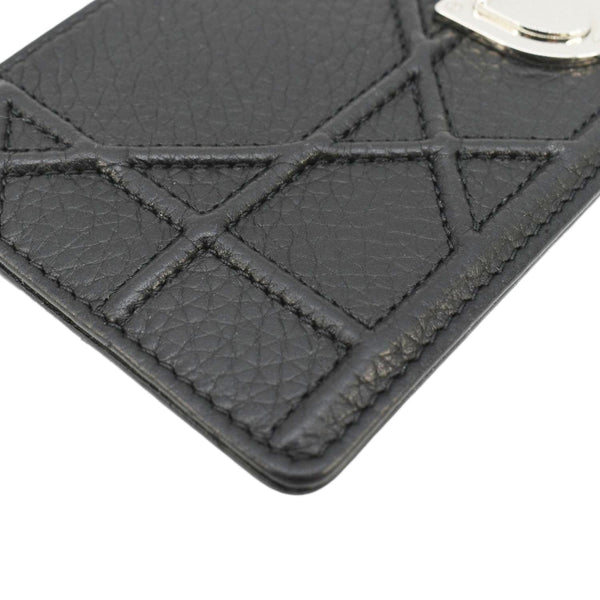 CHRISTIAN DIOR Diorama Cannage Leather Card Holder Black