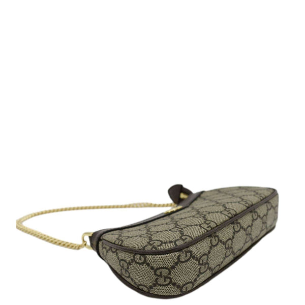 GUCCI Ophidia Mini GG Supreme Canvas Shoulder Bag Beige 764960