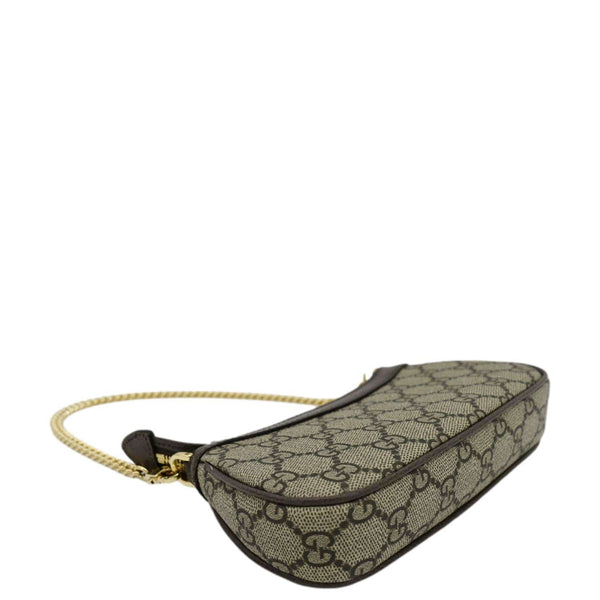 GUCCI Ophidia Mini GG Supreme Canvas Shoulder Bag Beige 764960
