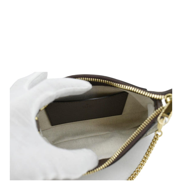 GUCCI Ophidia Mini GG Supreme Canvas Shoulder Bag Beige 764960