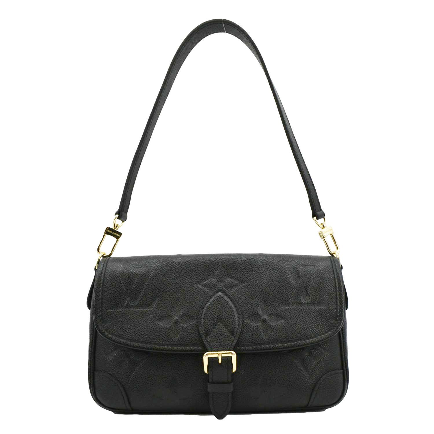 LOUIS VUITTON  Diane Empreinte Leather Crossbody Bag Black