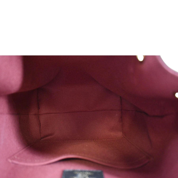 LOUIS VUITTON Montsouris BB Monogram Canvas Leather Backpack Bag Black