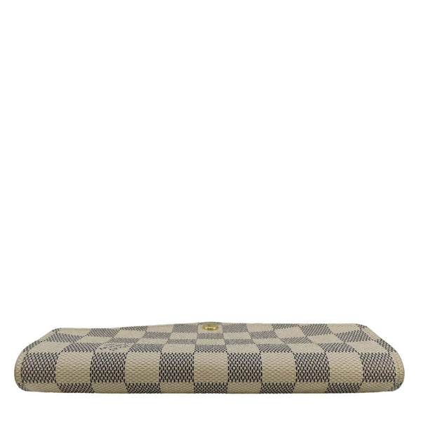 LOUIS VUITTON Sarah Damier Azur Wallet White