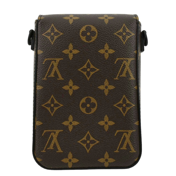 LOUIS VUITTON S-Lock Vertical Monogram Macassar Crossbody Bag Brown
