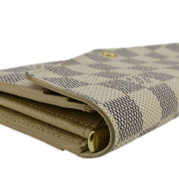 LOUIS VUITTON Sarah Damier Azur Wallet White