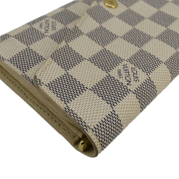 LOUIS VUITTON Sarah Damier Azur Wallet White