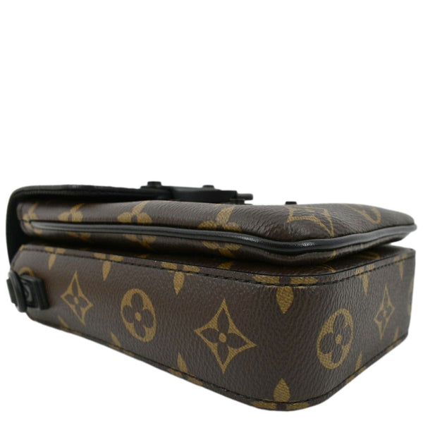 LOUIS VUITTON S-Lock Vertical Monogram Macassar Crossbody Bag Brown