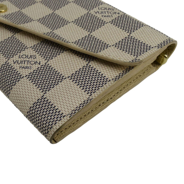 LOUIS VUITTON Sarah Damier Azur Wallet White