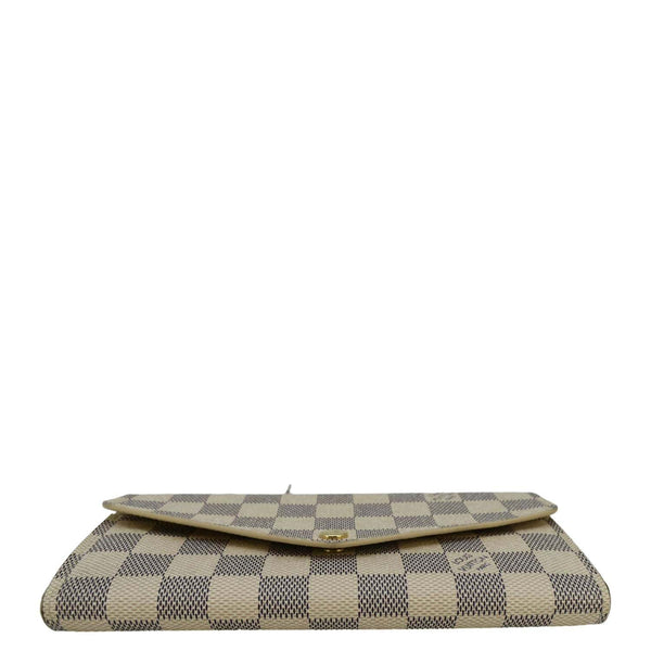 LOUIS VUITTON Sarah Damier Azur Wallet White