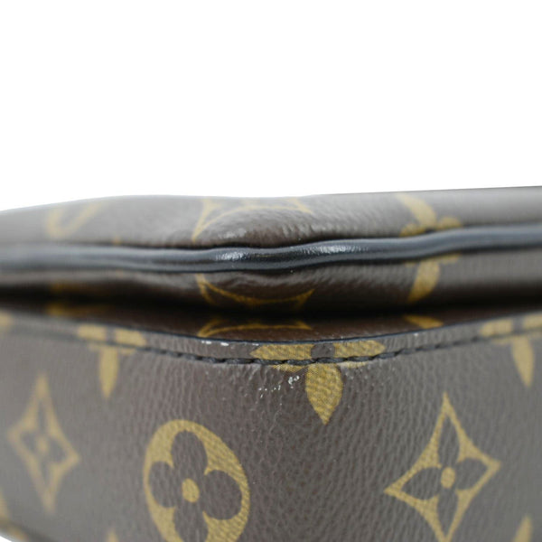 LOUIS VUITTON S-Lock Vertical Monogram Macassar Crossbody Bag Brown
