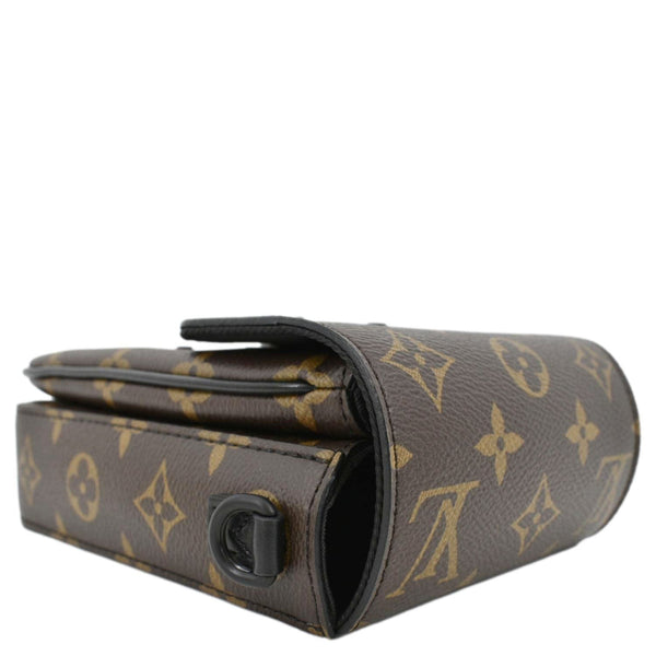 LOUIS VUITTON S-Lock Vertical Monogram Macassar Crossbody Bag Brown