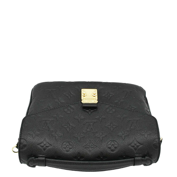 LOUIS VUITTON Metis Pochette Empreinte Leather Crossbody Bag Black