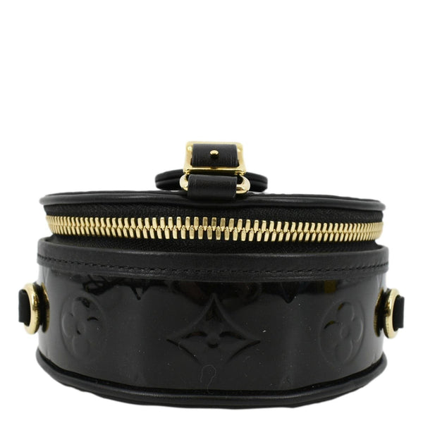 LOUIS VUITTON Boite Chapeau Souple Mini Monogram Vernis Shoulder Bag Black