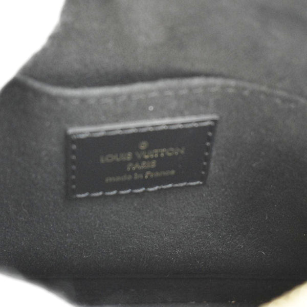 LOUIS VUITTON Alma BB Epi Leather Satchel Bag Black