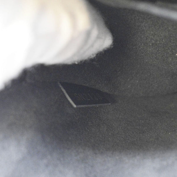 LOUIS VUITTON Alma BB Epi Leather Satchel Bag Black