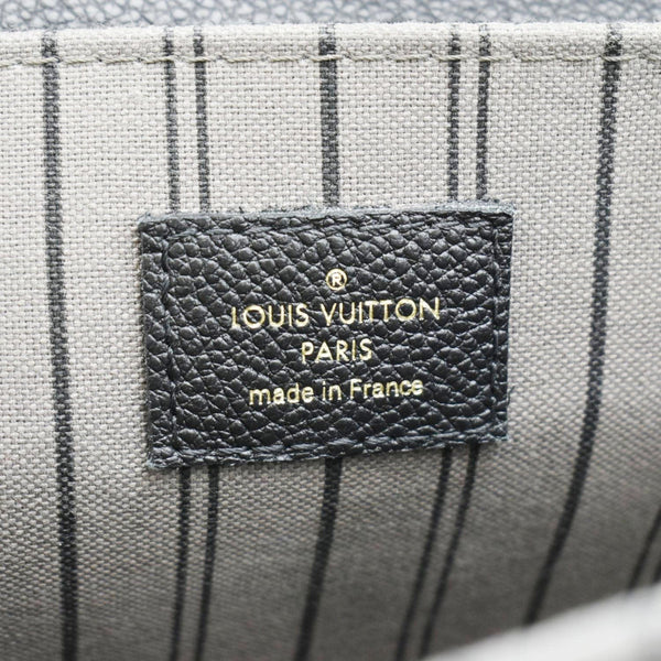 LOUIS VUITTON Metis Pochette Empreinte Leather Crossbody Bag Black