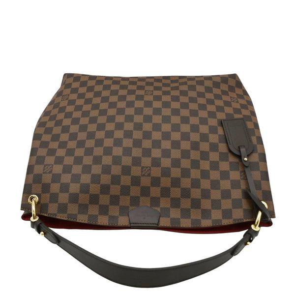 LOUIS VUITTON Graceful MM Damier Ebene Shoulder Bag Brown