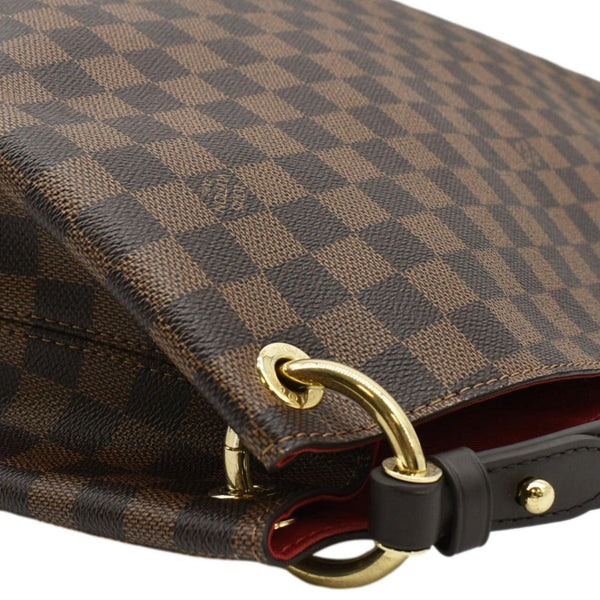 LOUIS VUITTON Graceful MM Damier Ebene Shoulder Bag Brown
