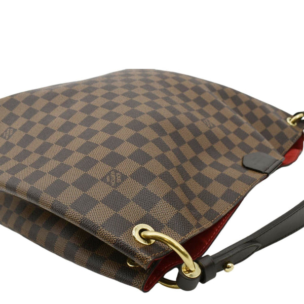 LOUIS VUITTON Graceful MM Damier Ebene Shoulder Bag Brown