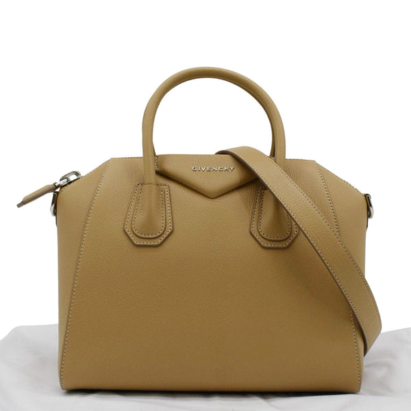 GIVENCHY Antigona Small Leather Shoulder Bag Beige