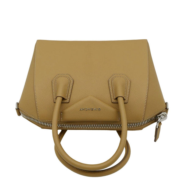 GIVENCHY Antigona Small Leather Shoulder Bag Beige