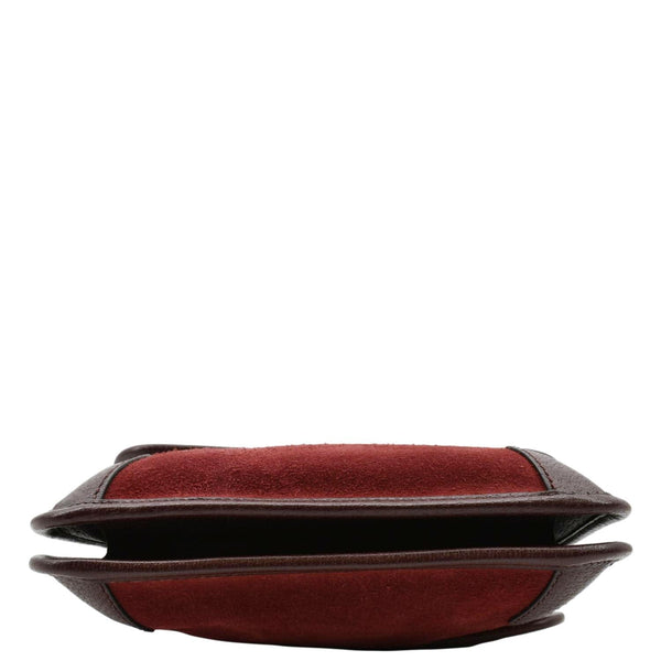 GUCCI Neo Vintage Suede Crossbody Bag Red 501050