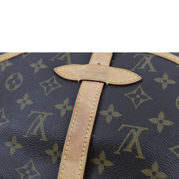 LOUIS VUITTON Saumur 30 Monogram Canvas Crossbody Bag Brown