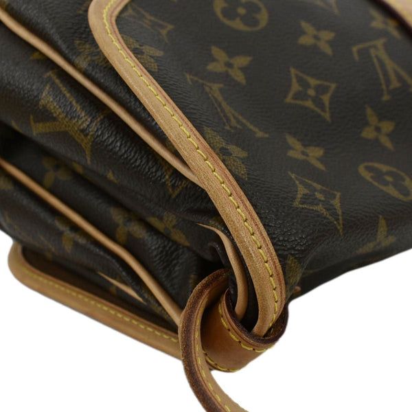 LOUIS VUITTON Saumur 30 Monogram Canvas Crossbody Bag Brown