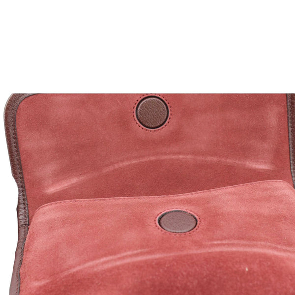 GUCCI Neo Vintage Suede Crossbody Bag Red 501050