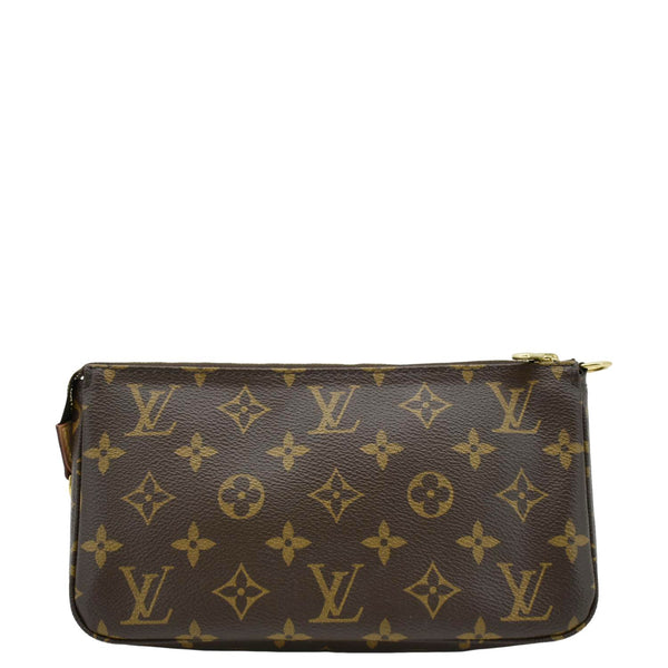 LOUIS VUITTON Pochette Accessories NM Monogram Canvas Pouch Bag Brown