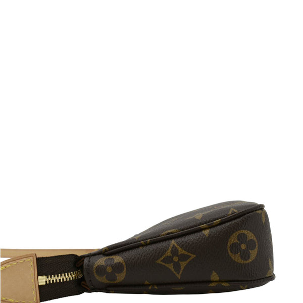 LOUIS VUITTON Pochette Accessories NM Monogram Canvas Pouch Bag Brown