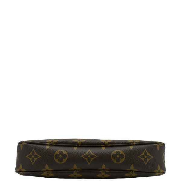 LOUIS VUITTON Pochette Accessories NM Monogram Canvas Pouch Bag Brown