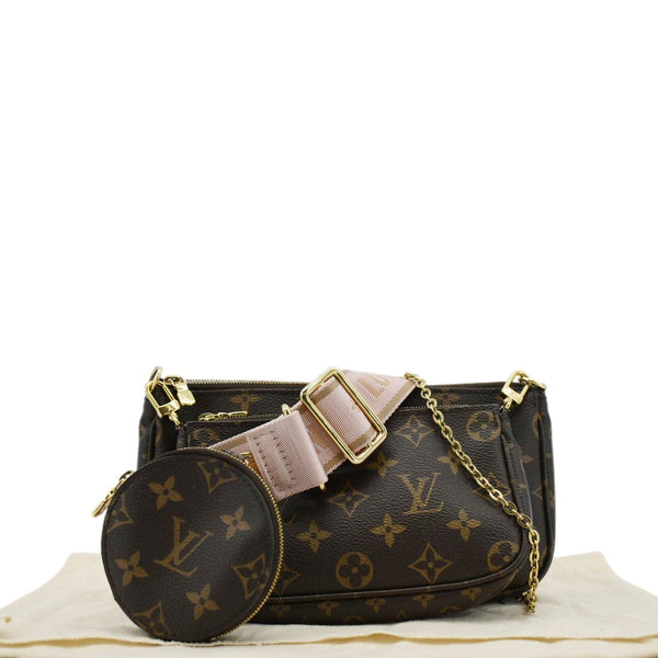 LOUIS VUITTON Multi Pochette Accessoires Monogram Canvas Crossbody Bag Brown