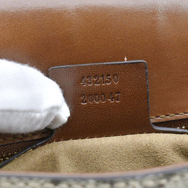 GUCCI Ophidia Small GG Canvas Messenger Bag Beige 432150