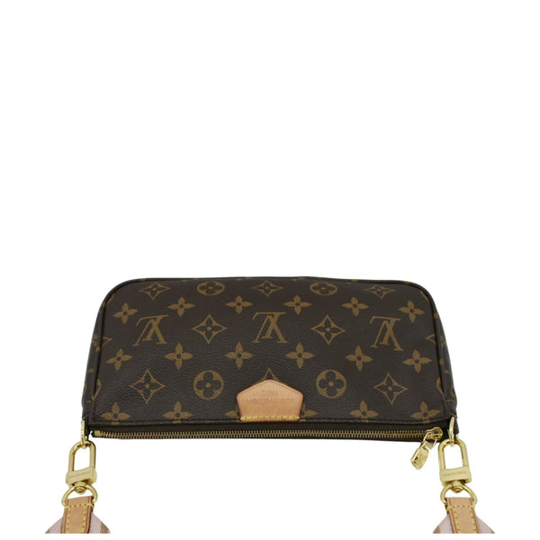 LOUIS VUITTON Multi Pochette Accessoires Monogram Canvas Crossbody Bag Brown
