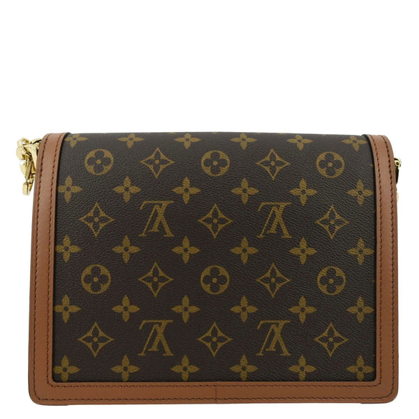 LOUIS VUITTON Dauphine MM Monogram Reverse Canvas Shoulder Bag Brown