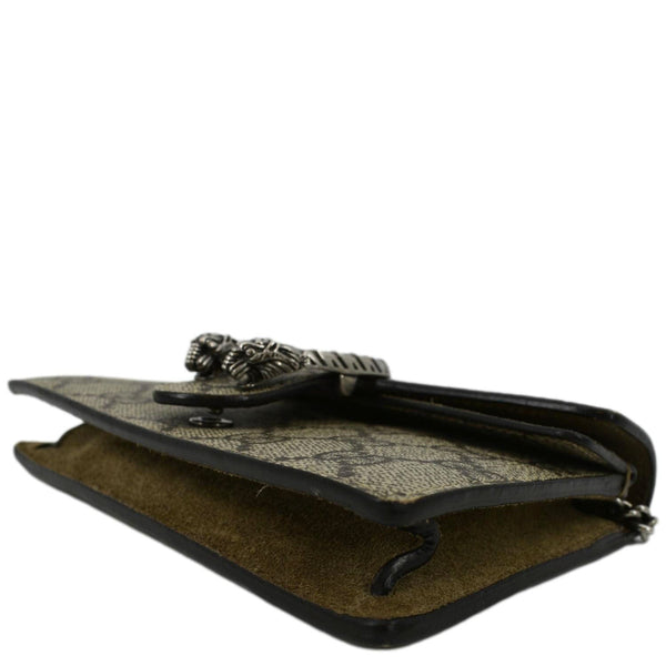 GUCCI Dionysus Super Mini GG Supreme Canvas Crossbody Bag Taupe 476432