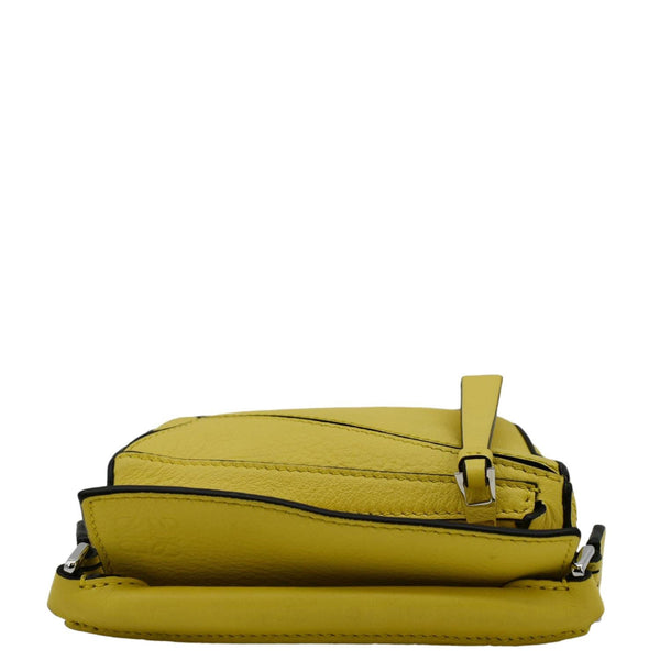LOEWE Nano Puzzle Leather Shoulder Bag Yellow