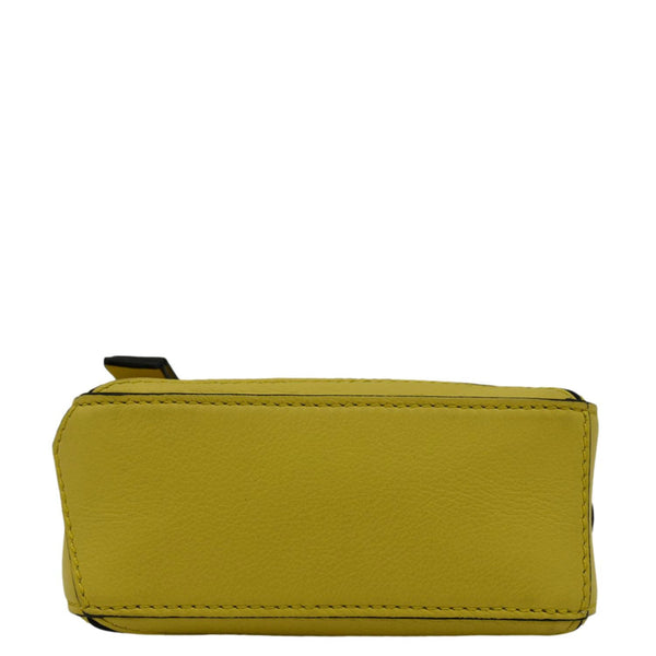 LOEWE Nano Puzzle Leather Shoulder Bag Yellow