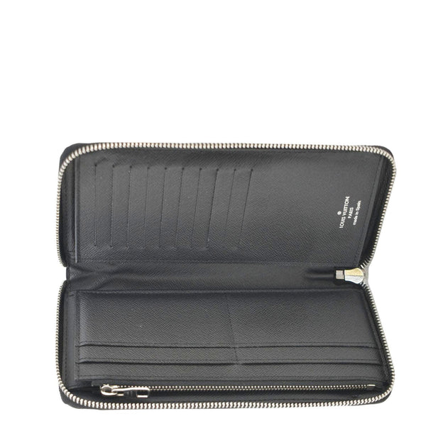 LOUIS VUITTON Damier Graphite Vertical Zippy Wallet Black
