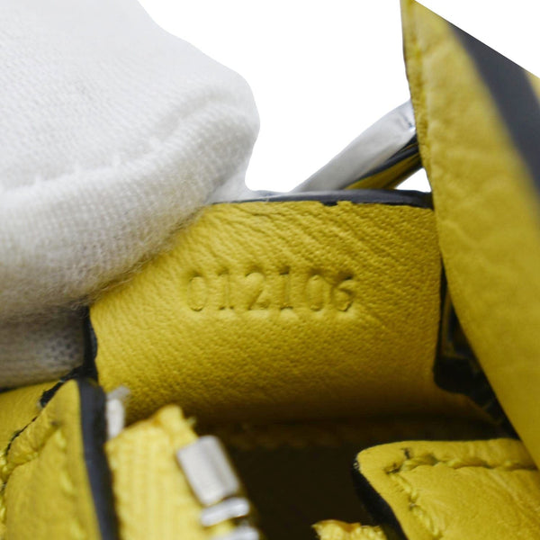 LOEWE Nano Puzzle Leather Shoulder Bag Yellow