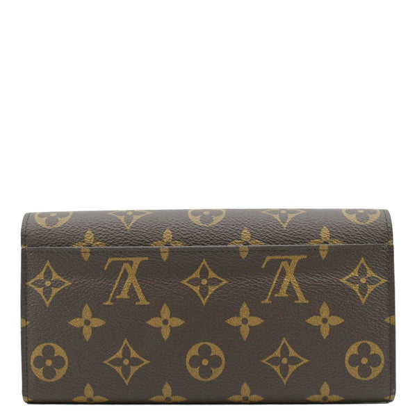 LOUIS VUITTON Sarah Monogram Canvas Wallet Brown